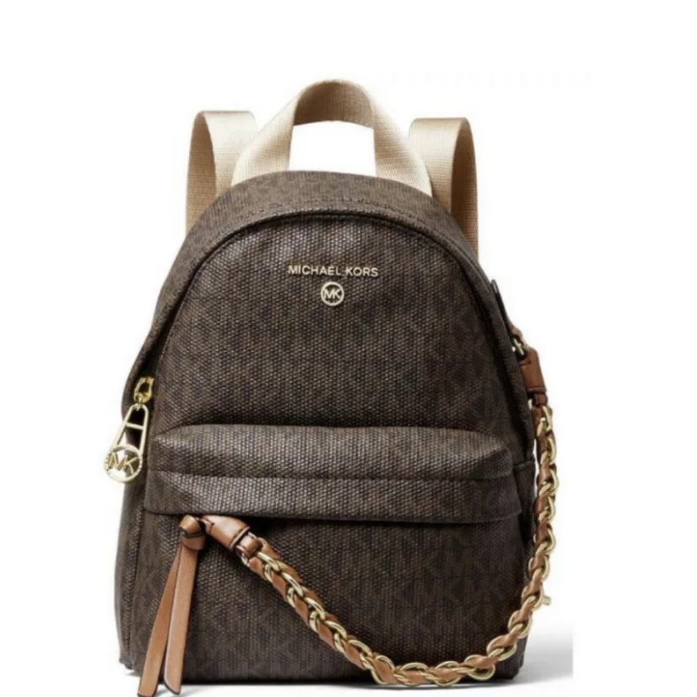 Michael Kors Slater Extra Small Convertible Messenger Brown/Acorn Backpack